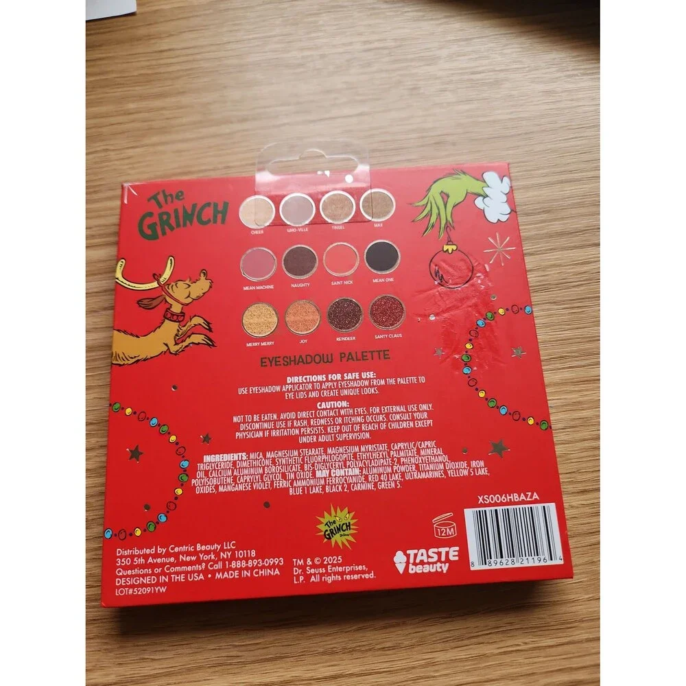 The Grinch 12 Eyeshadow Palette NEW
